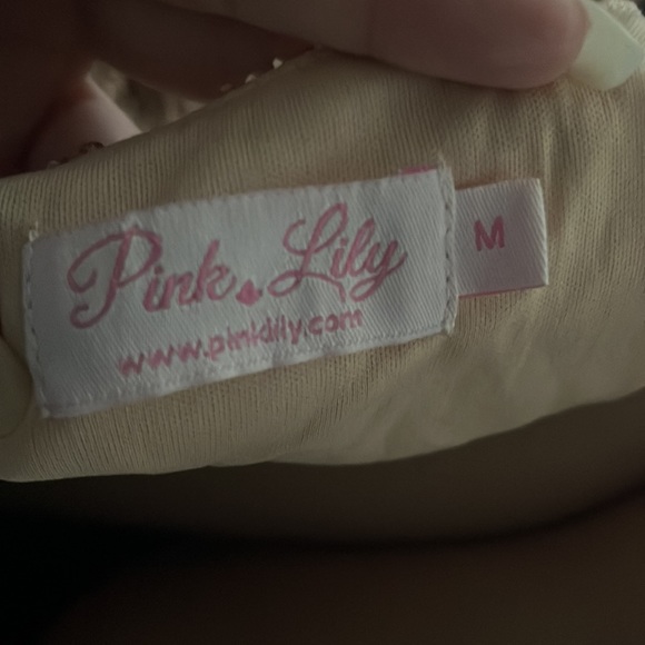 Pink Lily Sequin Dress, Size Medium, Color Rose Gold - Picture 3 of 5